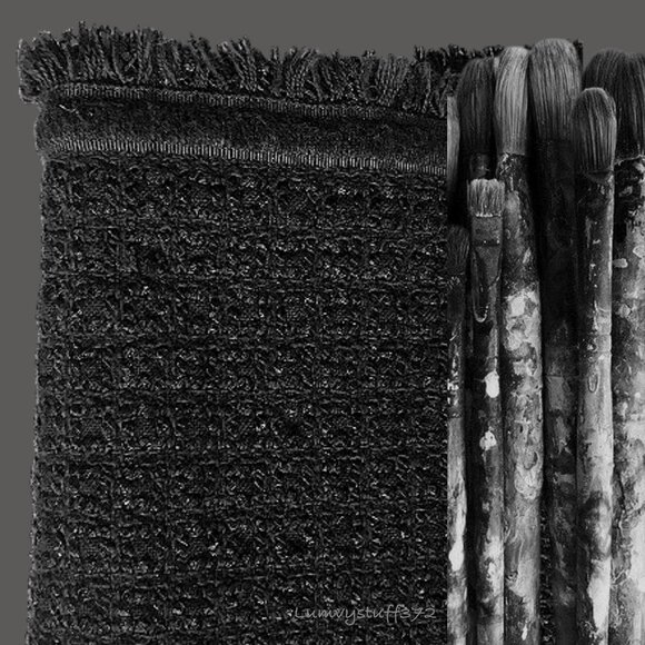 Cute Talbots Black Textured Pencil Skirt with FUN Furry Hem!!! - Picture 3 of 14